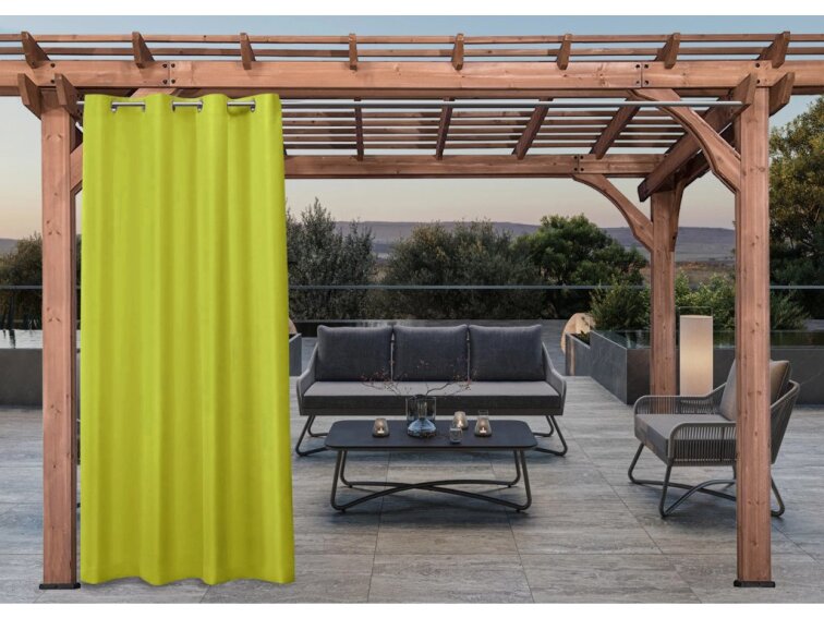 Venkovní zahradní závěs s kroužky MONTANA color 32 olivová, různé rozměry MyBestHome