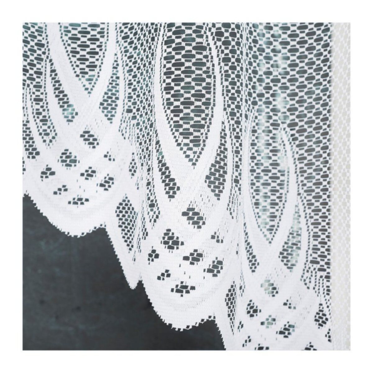 Dekorační oblouková krátká záclona na žabky GOSIA 120 bílá 250x120 cm MyBestHome