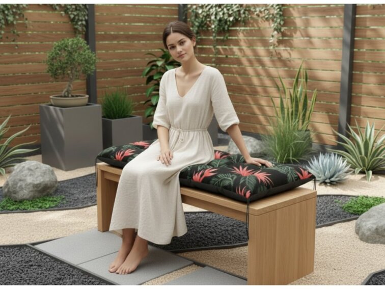 Prošívané sezení na lavici WILSON vzor 114 různé rozměry, polstr na zahradní lavici - sedák Mybesthome