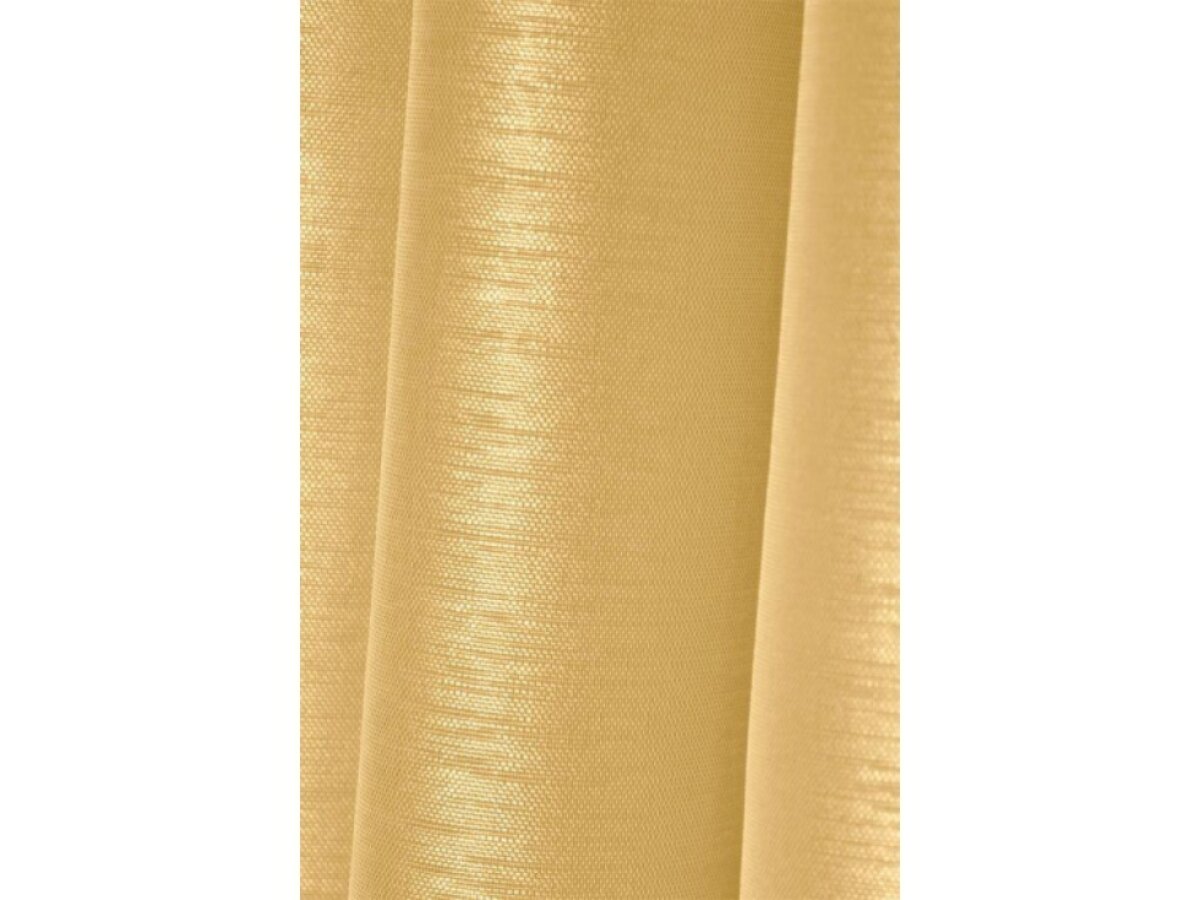 Dekorační dlouhá záclona s řasící páskou WOOD mustard/hořčicová 140x245 cm (cena za 1 kus) MyBestHome