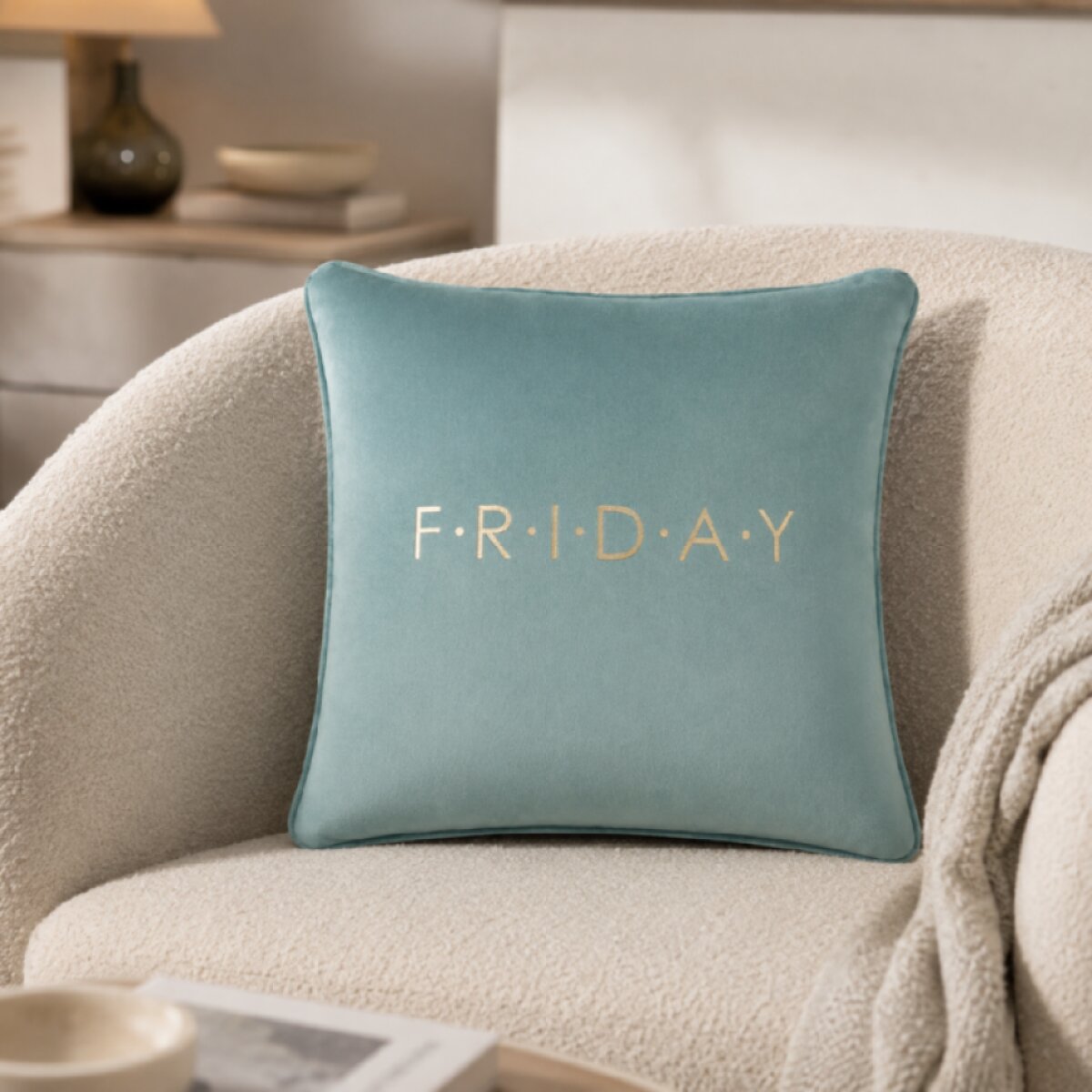 Povlak na polštář GLORY FRIDAY mátová 45x45 cm Mybesthome