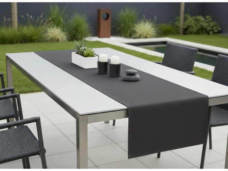 Venkovní běhoun - ubrus RUNNER color 02 antracit, různé rozměry Mybesthome