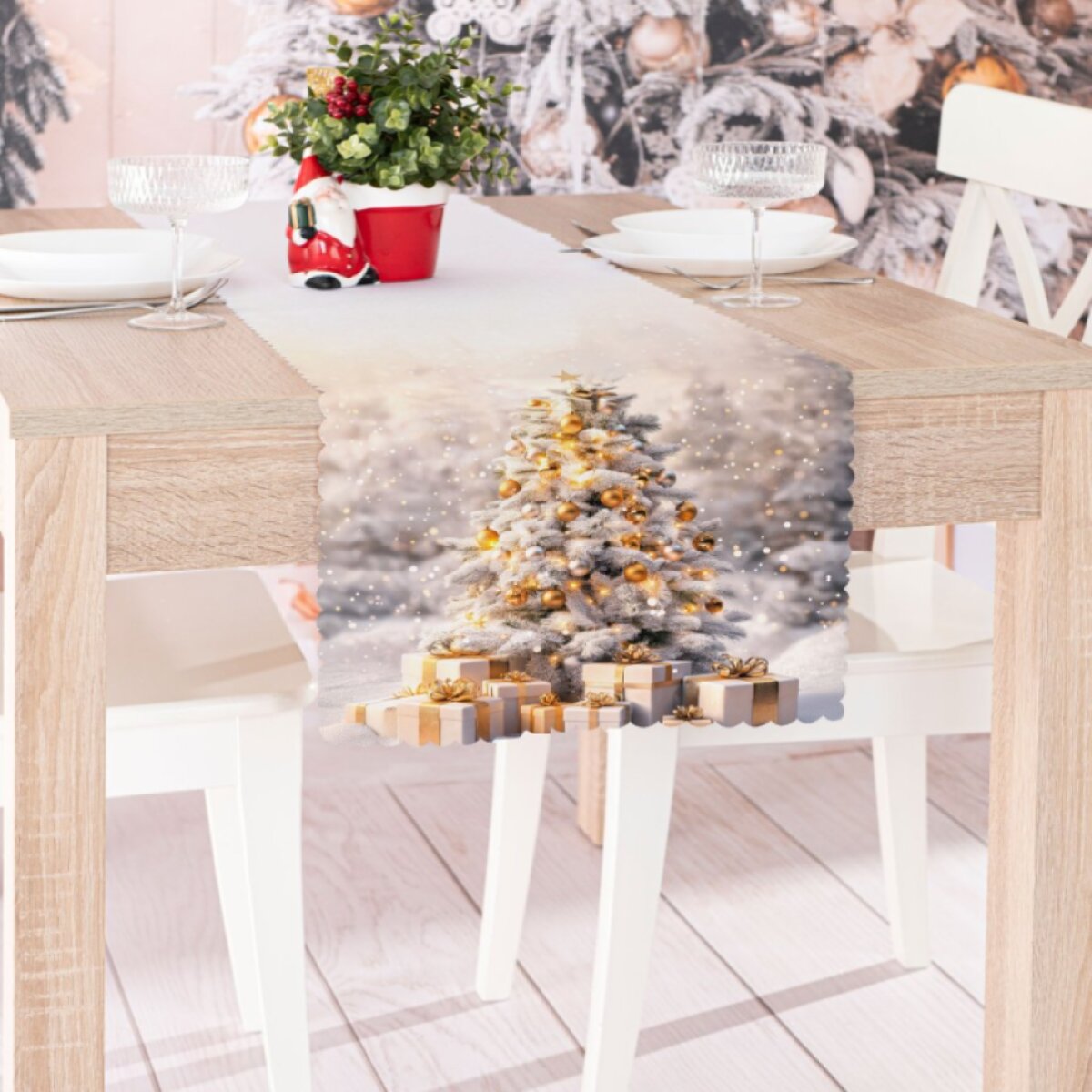 Vánoční běhoun na stůl CHRISTMAS TREE 38x160 cm