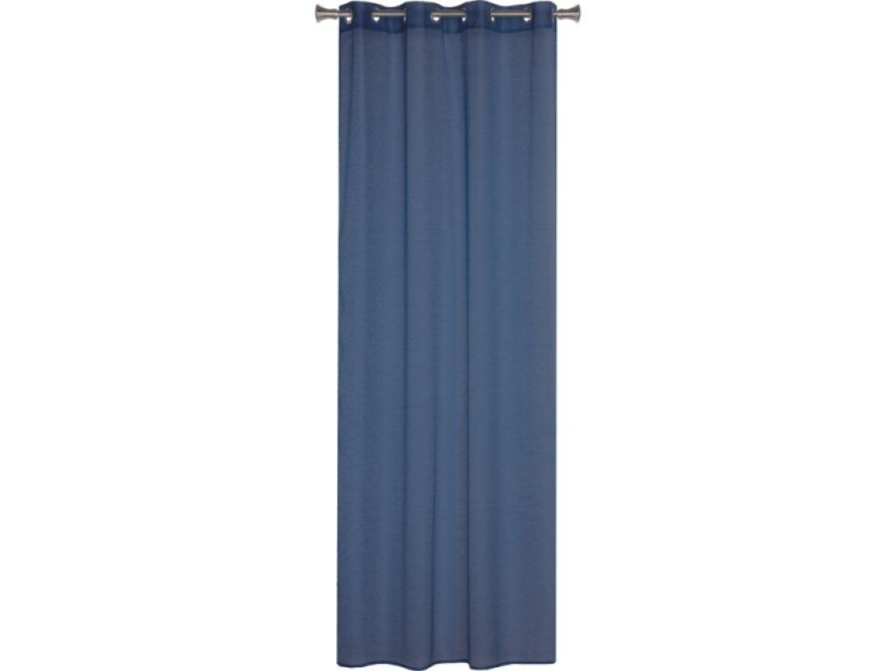 Dekorační dlouhá záclona s kroužky SOFIA modrá 140x260 cm (cena za 1 kus) MyBestHome
