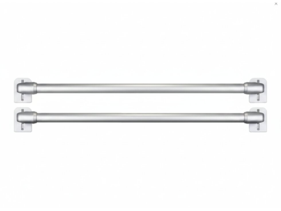 Vitrážová teleskopická samolepící tyč - vitrážka 40-60 cm, 60-80 cm VARIO MINI 2 kusy stříbrná Mybesthome