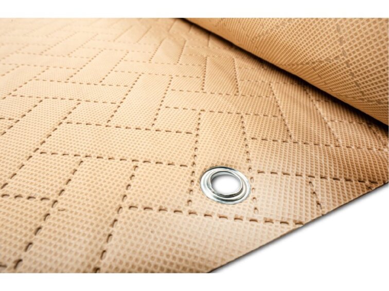 Balkonová zástěna PREMIUM výška 90 cm, šířka různé rozměry ratanový vzor béžová, 240g/m2 MyBestHome