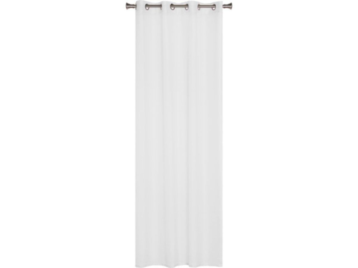 Dekorační dlouhá záclona s kroužky SOFIA bílá 140x260 cm (cena za 1 kus) MyBestHome