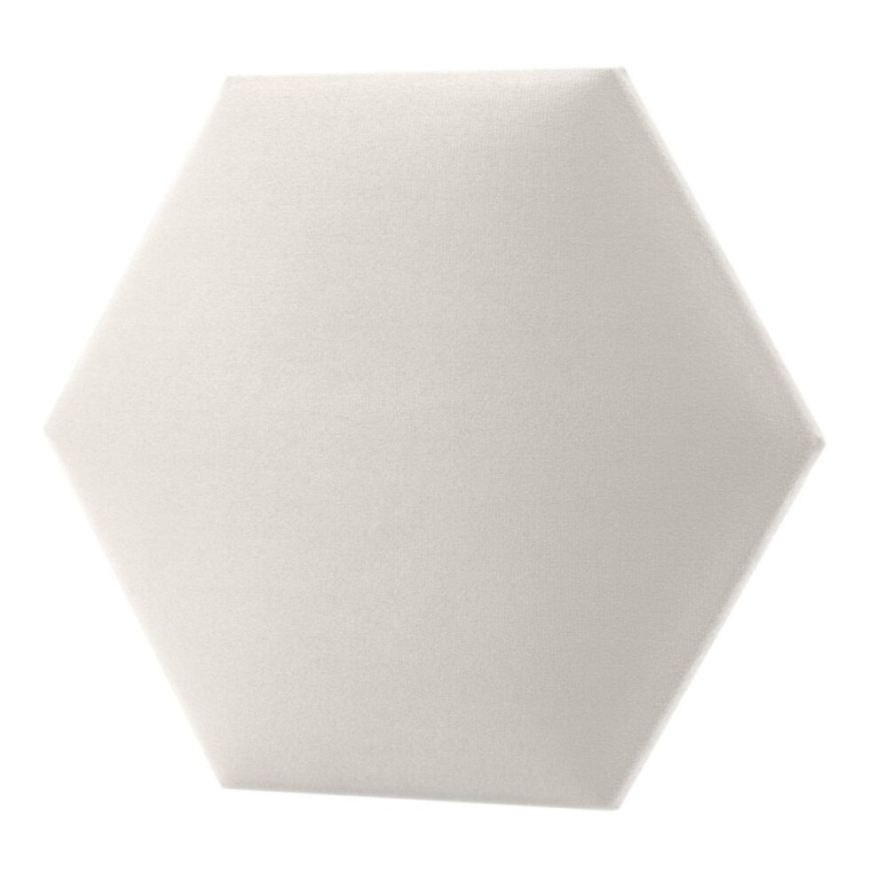 Čalouněný nástěnný panel HEXAGON více rozměrů krémová MyBestHome
