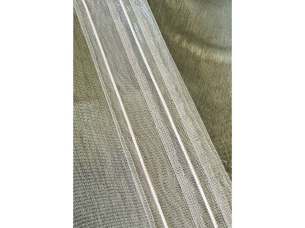 Dekorační dlouhá záclona s řasící páskou WOOD zelená 140x245 cm (cena za 1 kus) MyBestHome