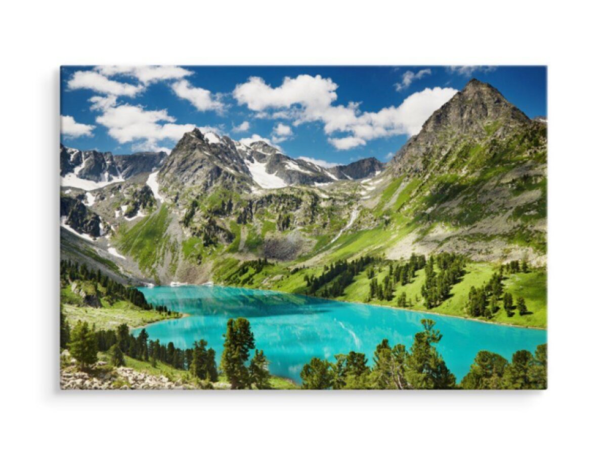 Plátno Jezero V Horách