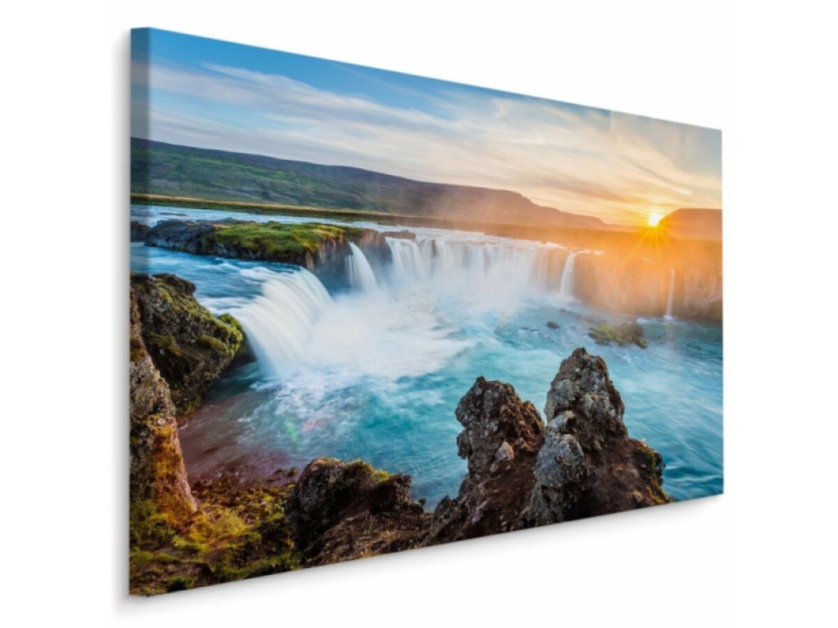 Plátno Vodopád Godafoss Na Islandu