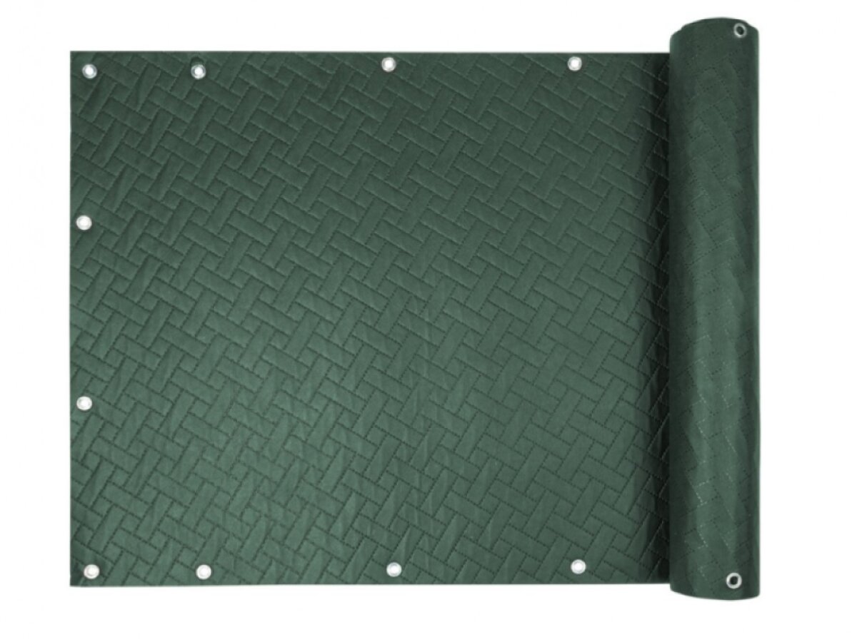 Balkonová zástěna PREMIUM výška 100 cm, šířka různé rozměry ratanový vzor zelená, 240g/m2 MyBestHome