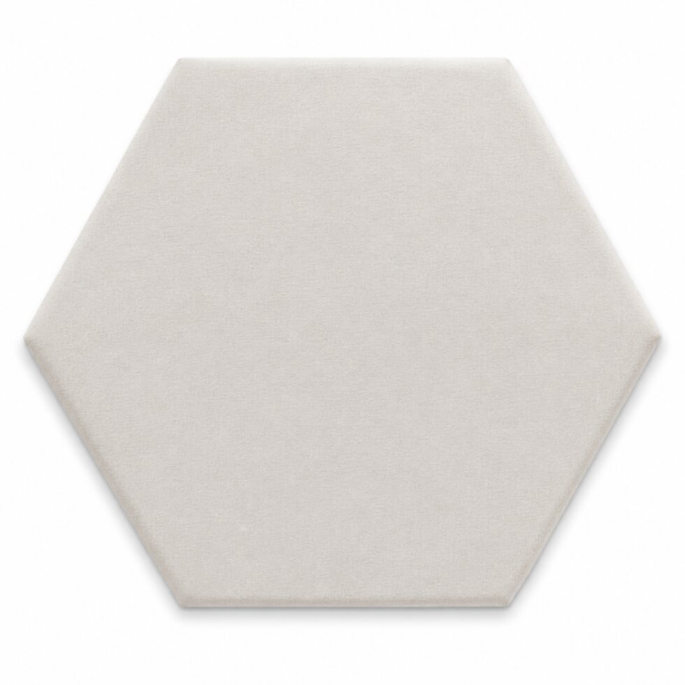 Čalouněný nástěnný panel HEXAGON více rozměrů krémová MyBestHome