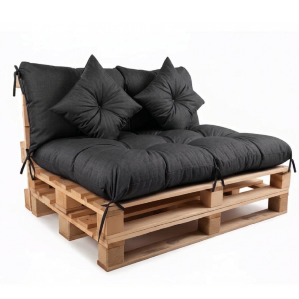 Interiérový polstr na palety CHILL ZONE 01 relax, gaming, mladé bydlení černá Mybesthome