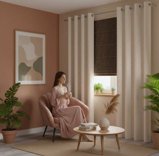 Dekorační velvet závěs s kroužky VALENTINO 016 krémová 140x250 cm (cena za 1 kus) MyBestHome