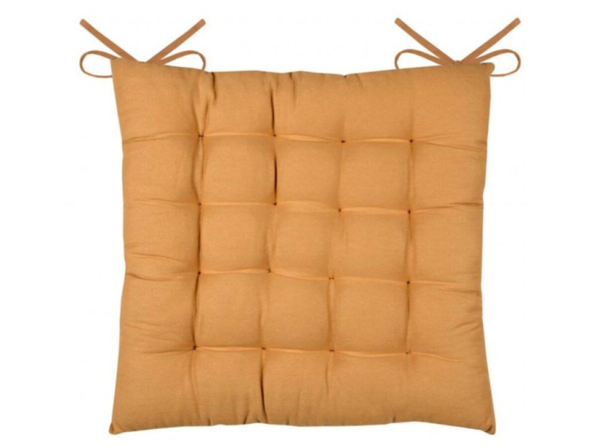 Podsedák na židli OXFORD mustard/hořčicová 38x38x4,5 cm France