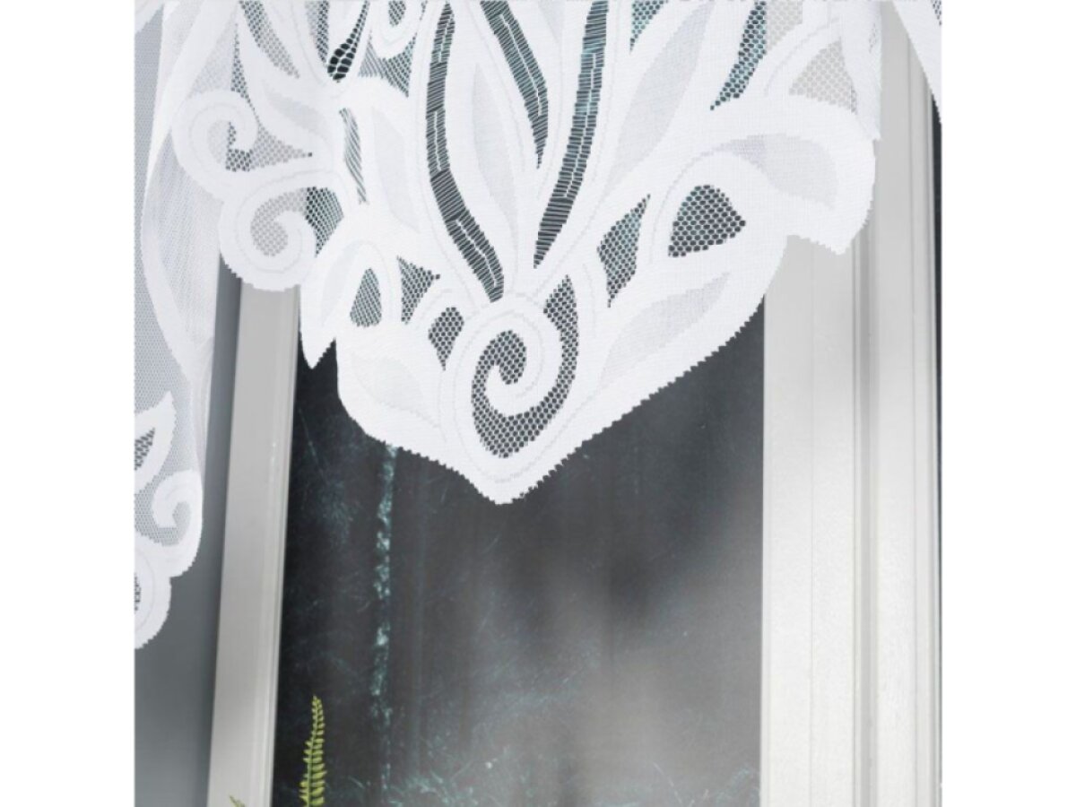 Dekorační oblouková krátká záclona na žabky POLA 140 bílá 300x140 cm MyBestHome