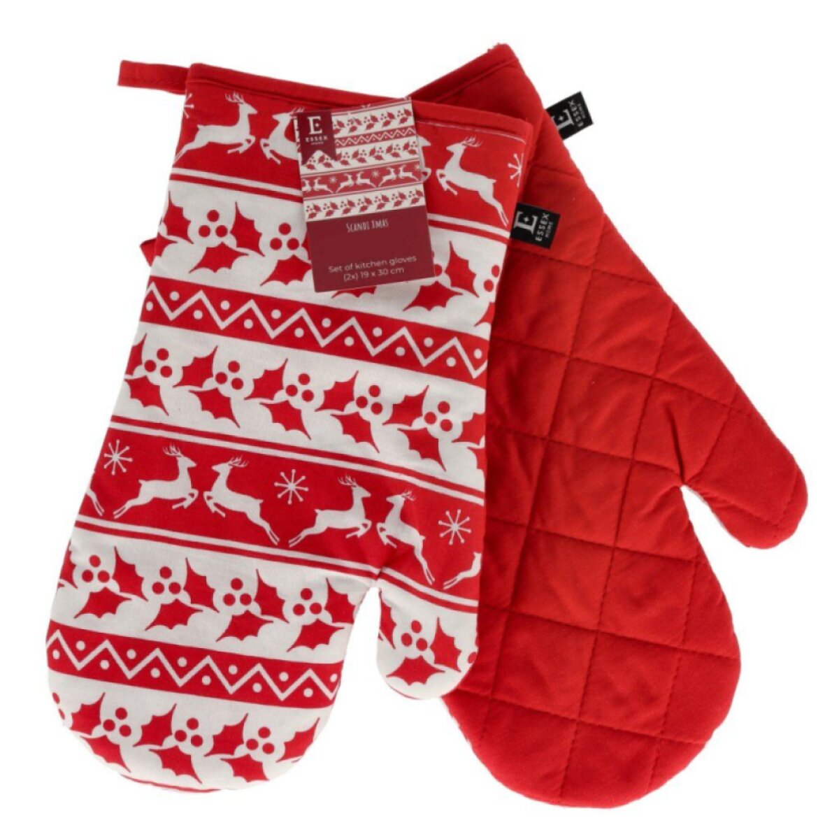 Vánoční kuchyňské rukavice SCANDI XMAS 18x30 cm – 2 ks