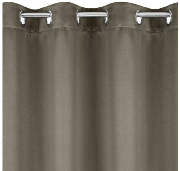 Dekorační závěs s kroužky "BLACKOUT" zatemňovací SYDNEY 140x270 cm, cappuccino, (cena za 1 kus) MyBestHome