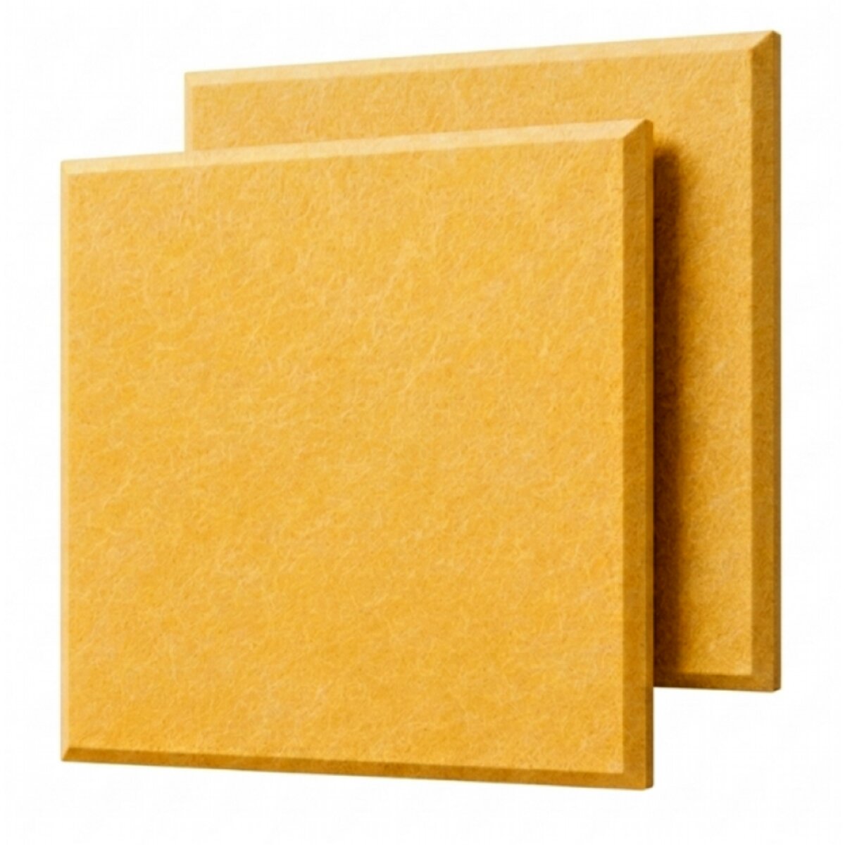 Dekorativní filcový nástěnný panel CROSS žlutá 40x40 cm čtverec - Cena za 2 kusy v balení