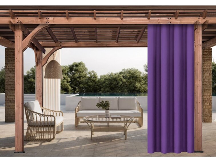 Venkovní zahradní závěs s tunýlkem JAMAICA color 29 fialová, různé rozměry MyBestHome