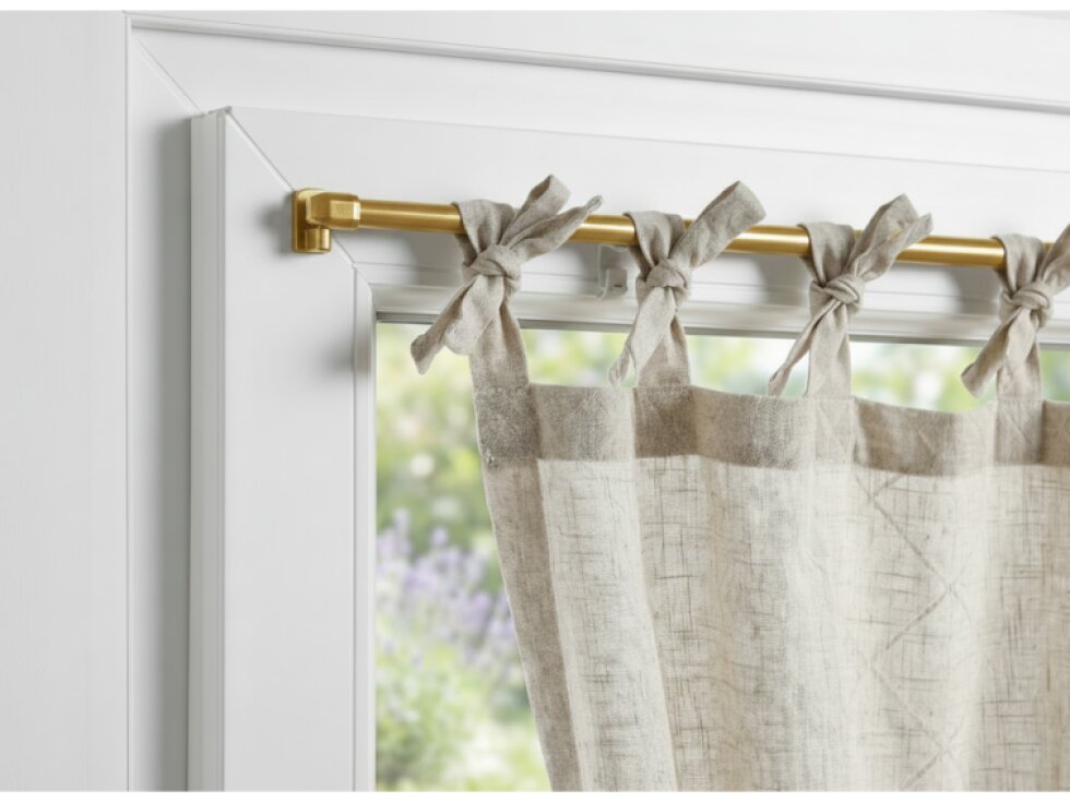 Vitrážová teleskopická samolepící tyč - vitrážka VARIO MAXI 2 kusy zlatá 80-120 cm, 100-180 cm Mybesthome