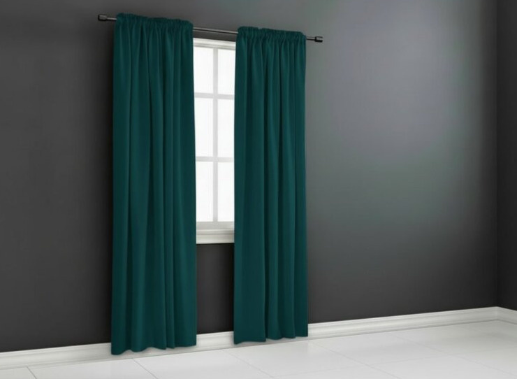 Zatemňovací závěs s řasící páskou "BLACKOUT" VIGO 135x250 cm, petrolejová, (cena za 1 kus) MyBestHome