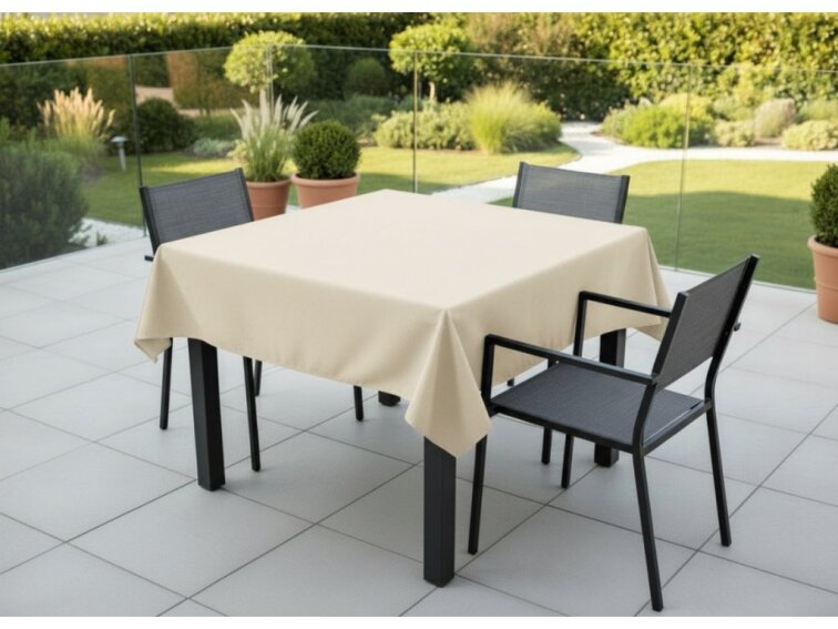 Venkovní čtvercový ubrus TERRA color 16 smetanová, různé rozměry Mybesthome