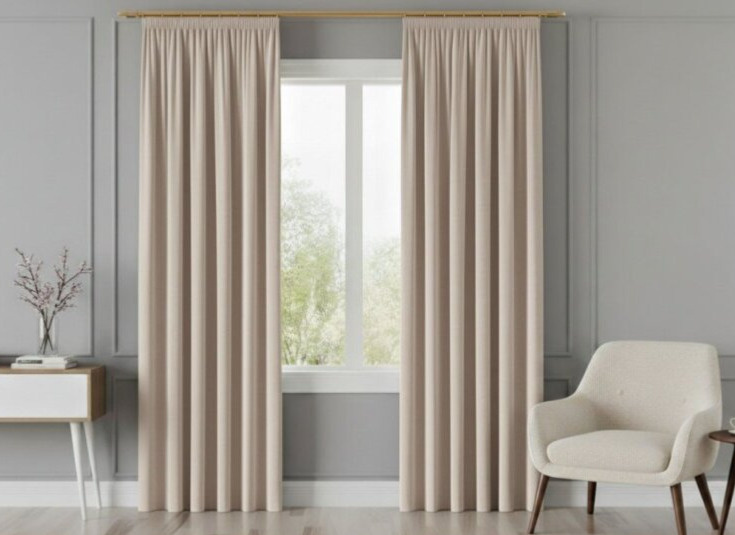 Dekorační závěs s řasící páskou VALMONT 140 cm x 250 nebo 260 cm color 016 krémová (cena za 1 kus) MyBestHome