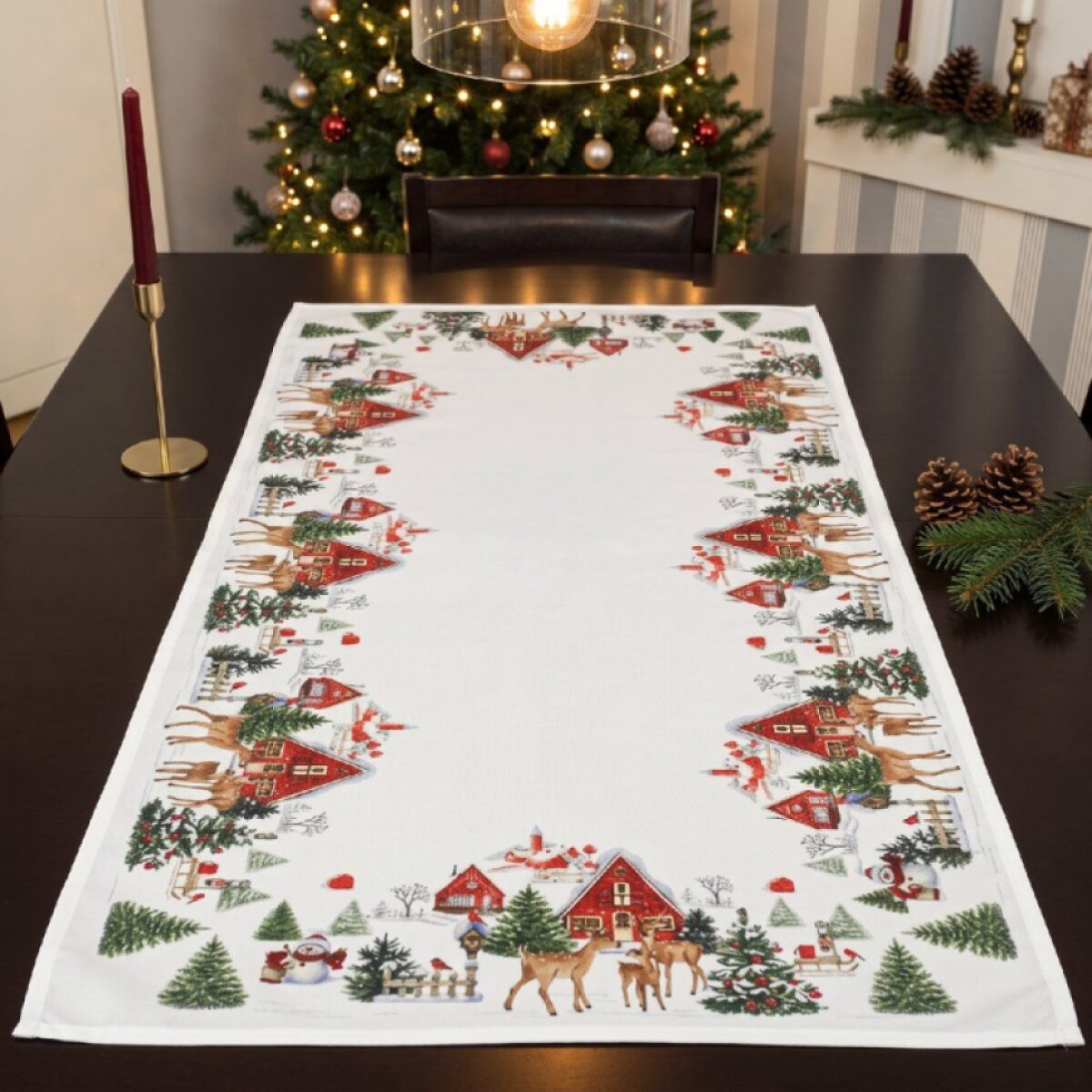 Vánoční běhoun na stůl XMAS MOOD 50x100 cm