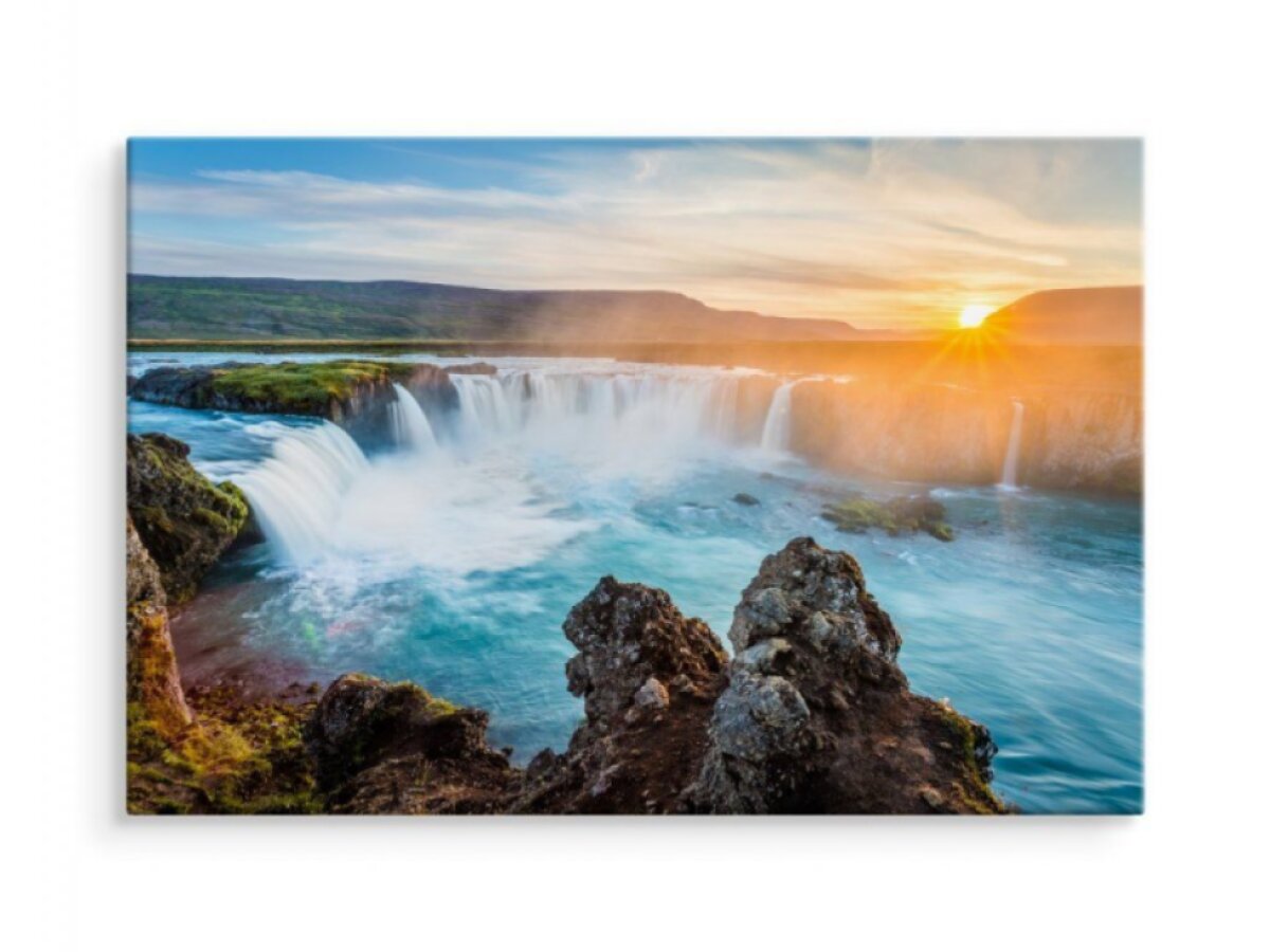 Plátno Vodopád Godafoss Na Islandu