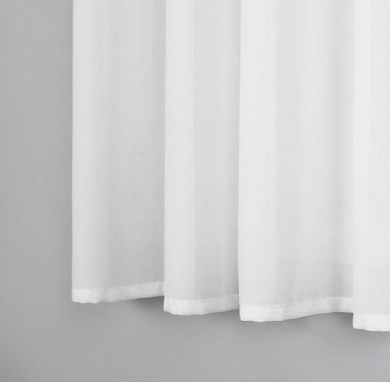 Dekorační záclona s kroužky BASIC bílá 145x250 cm (cena za 1 kus) MyBestHome