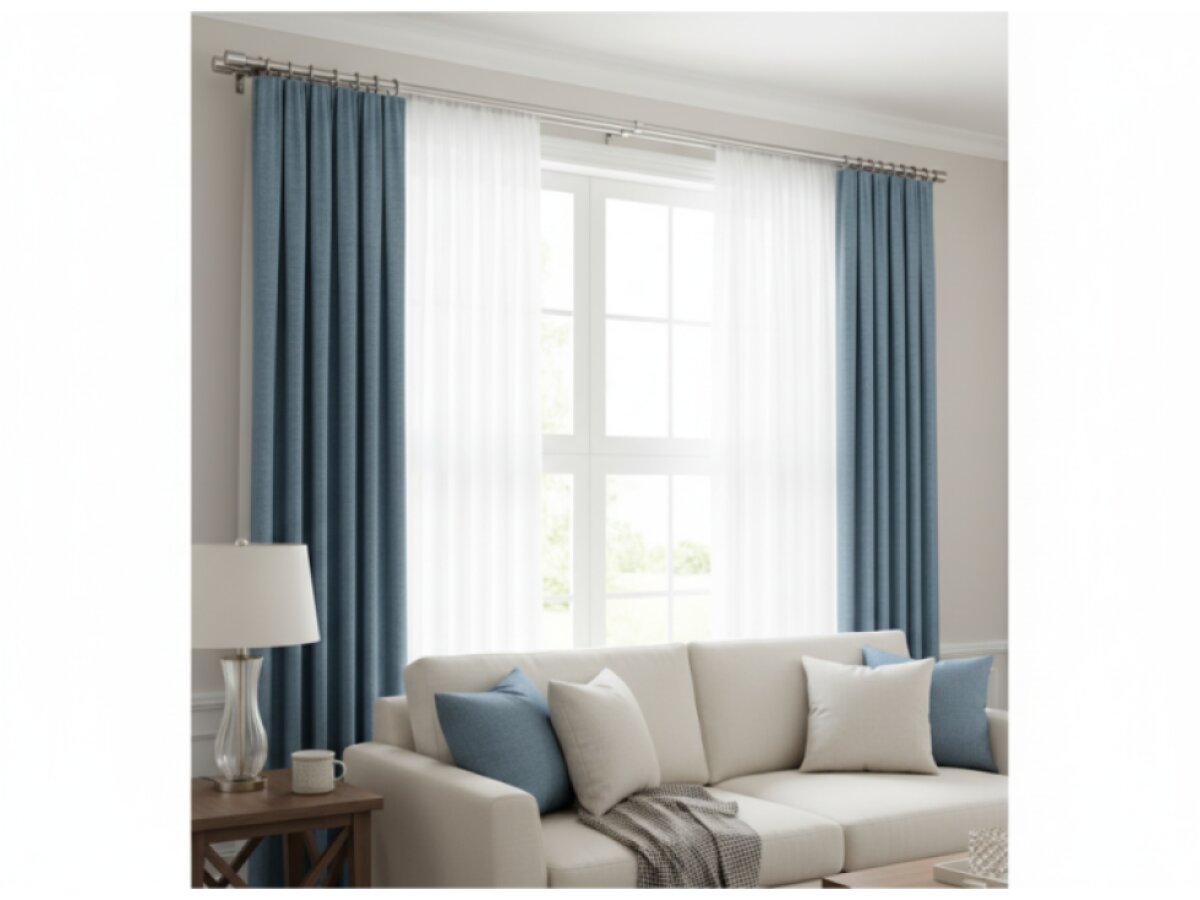 Kovová teleskopická garnýž VINCENZO DUO nerezová ocel 200-350 cm Ø 16/19 mm dvouřadá Mybesthome