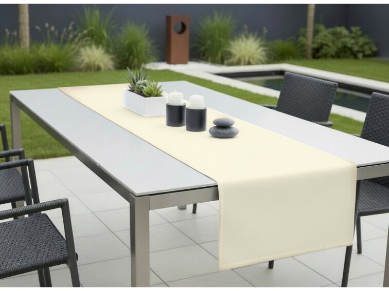 Venkovní běhoun - ubrus RUNNER color 16 smetanová, různé rozměry Mybesthome