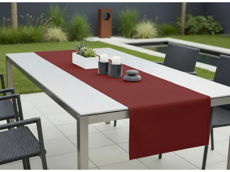Venkovní běhoun - ubrus RUNNER color 12 vínová, různé rozměry Mybesthome