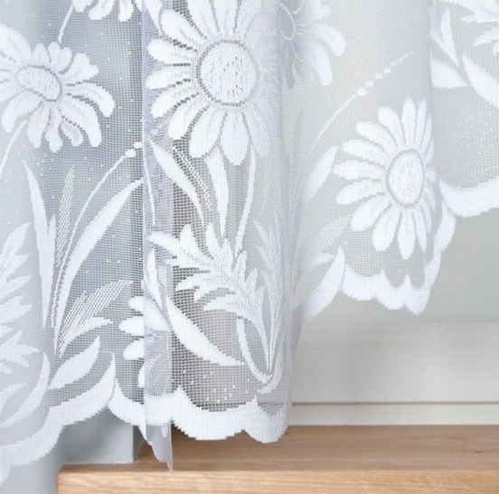 Dekorační oblouková krátká záclona na žabky ARALIA 160 bílá 300x160 cm MyBestHome