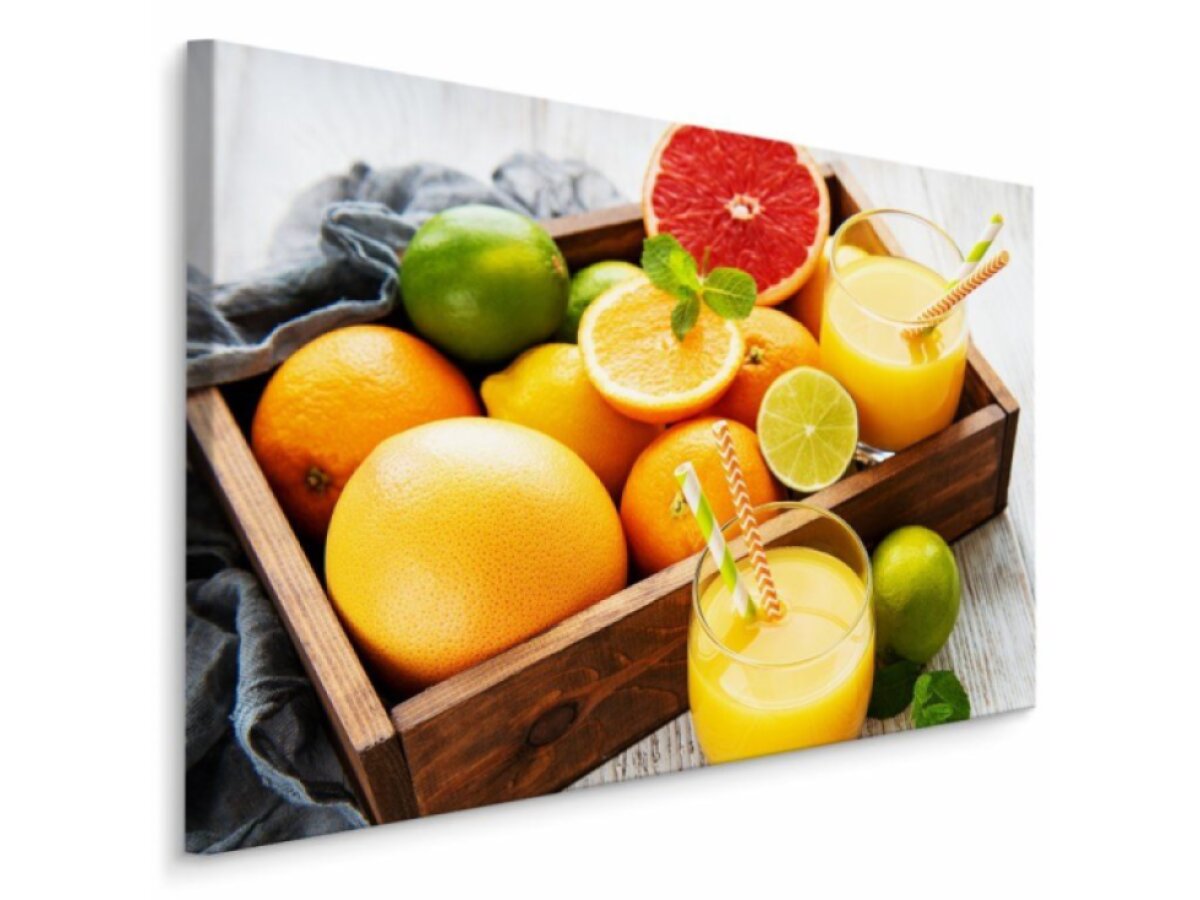 Moderní obraz na plátně do kuchyně Ošatka Citrusů