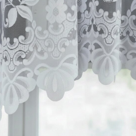 Dekorační oblouková dlouhá záclona na žabky LUDWIKA 180 bílá 300x180 cm MyBestHome