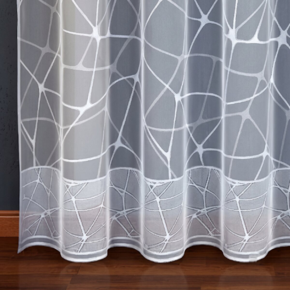Dekorační žakárová záclona s řasící páskou VALDA 250 bílá 200x250 cm MyBestHome