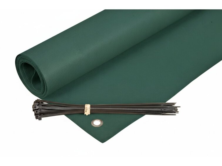 Balkonová zástěna OSLO zelená, výška 80 cm, šířka různé rozměry MyBestHome