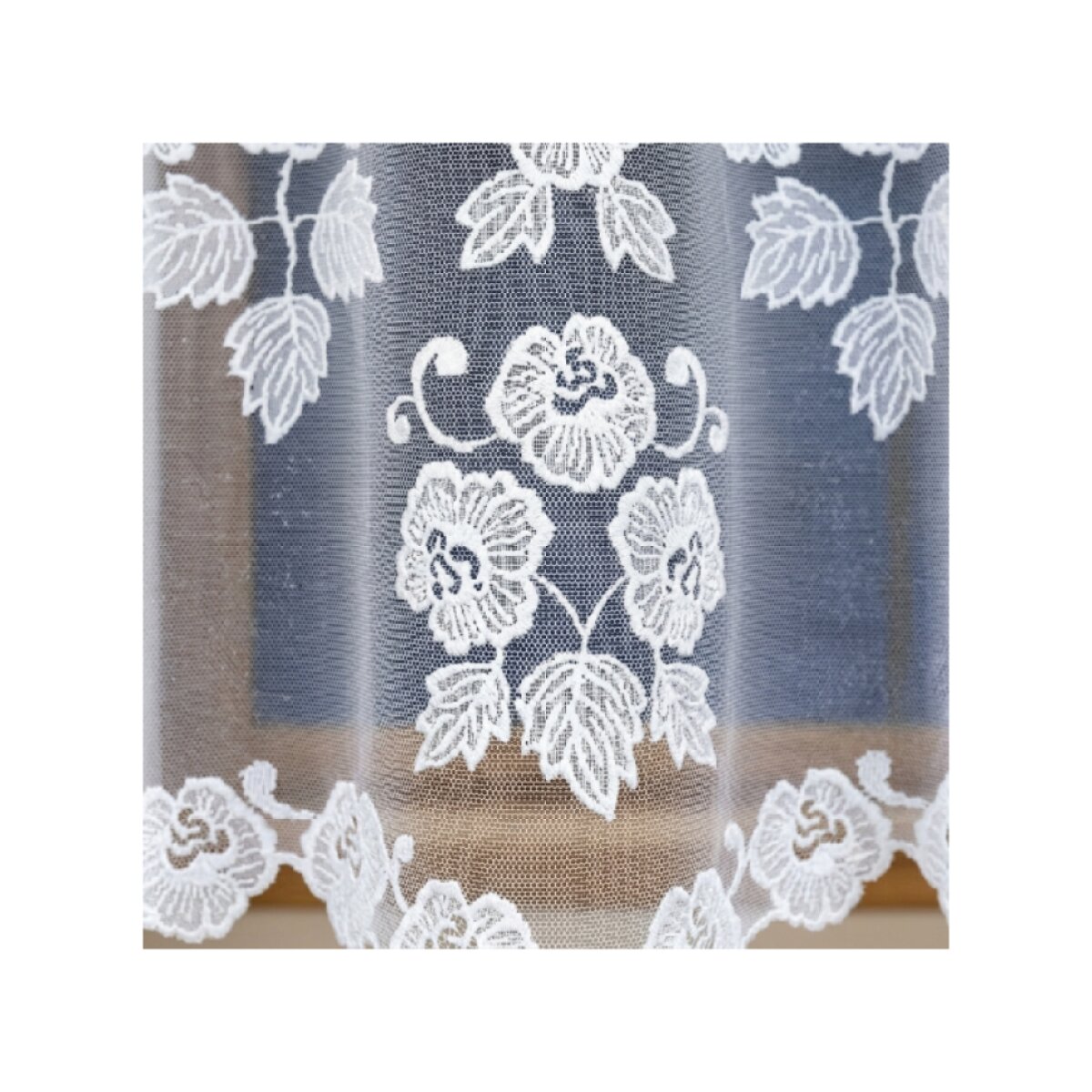 Dekorační žakárová záclona s řasící páskou AZALIA 120 bílá 300x120 cm MyBestHome