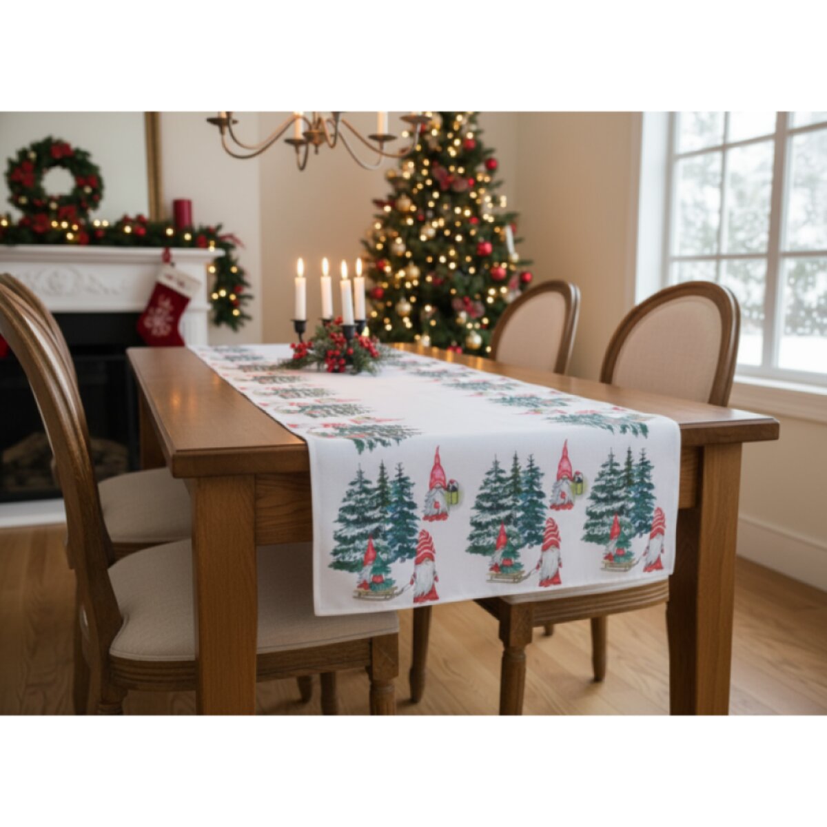 Vánoční běhoun na stůl CHRISTMAS ELF 40x180 cm