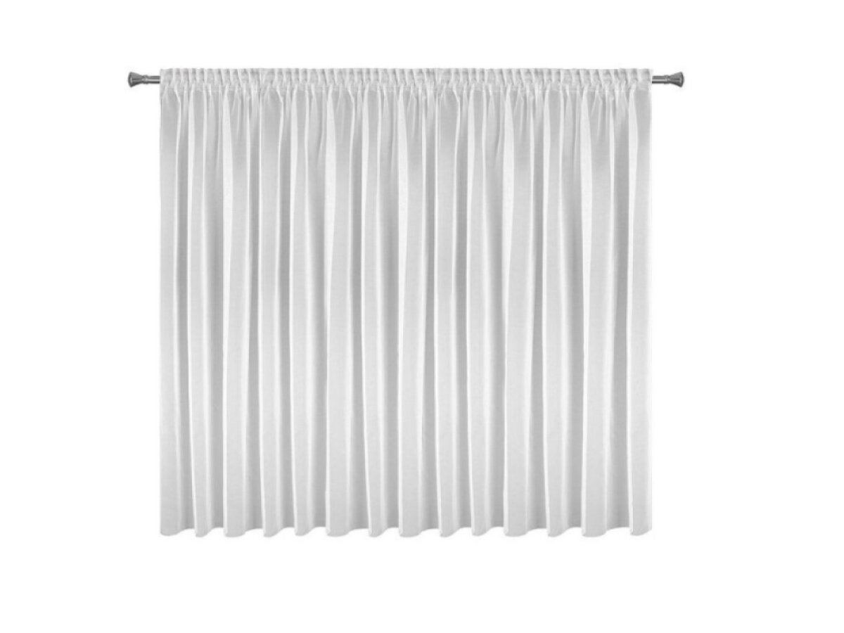 Dekorační krátká záclona s řasící páskou s leskem SHINE 350x150 cm bílá MyBestHome