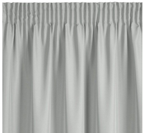 Dekorační krátký závěs s řasící páskou SAMARA světle šedá 140x175 cm (cena za 1 kus) MyBestHome