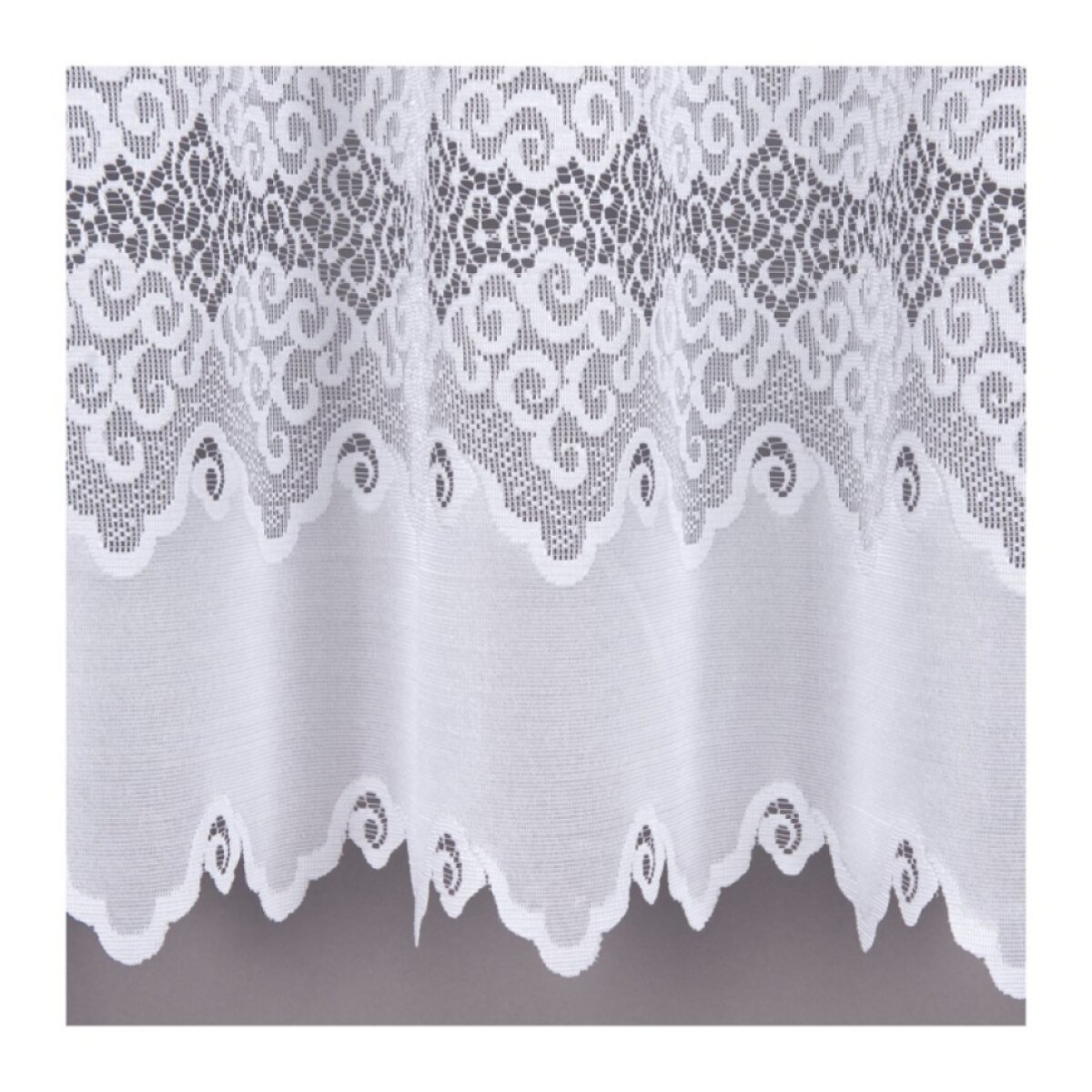 Dekorační oblouková krátká záclona na žabky MODESTA 120 bílá 250x120 cm MyBestHome