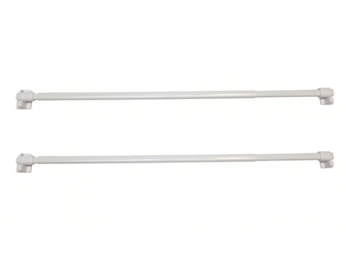 Vitrážová teleskopická samolepící tyč - vitrážka 40-60 cm, 60-80 cm VARIO MINI 2 kusy bílá Mybesthome
