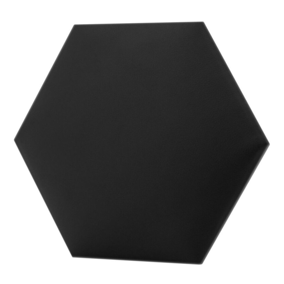 Čalouněný nástěnný panel s EKO KŮŽÍ HEXAGON více rozměrů hnědá MyBestHome