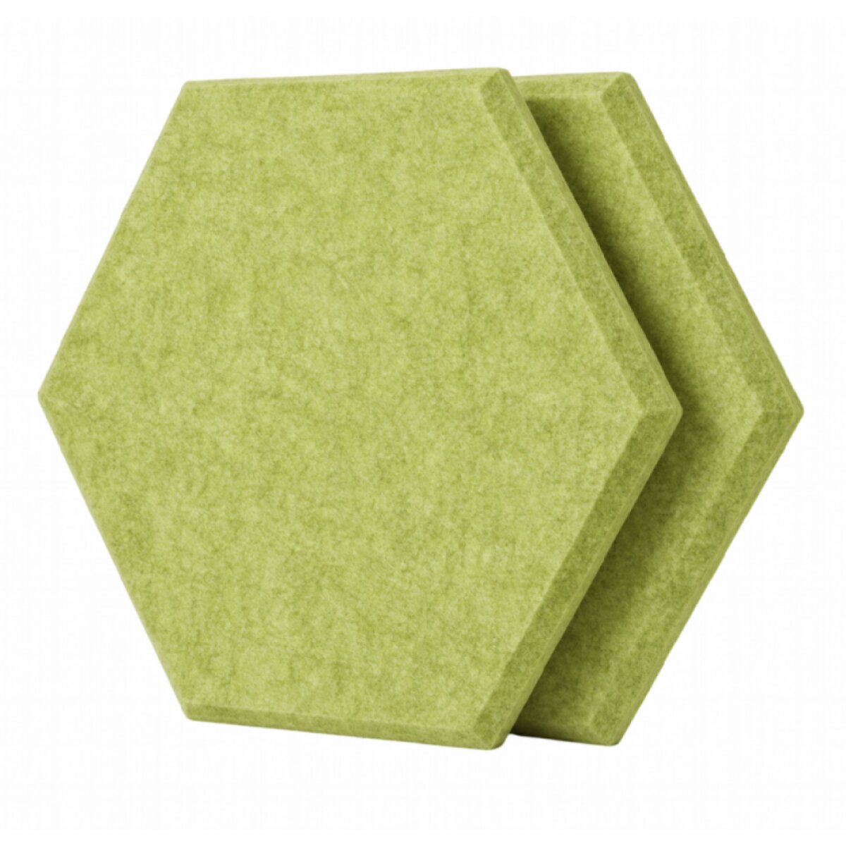 Dekorativní filcový nástěnný panel CROSS zelená 40x46 cm hexagon - sada 2 ks