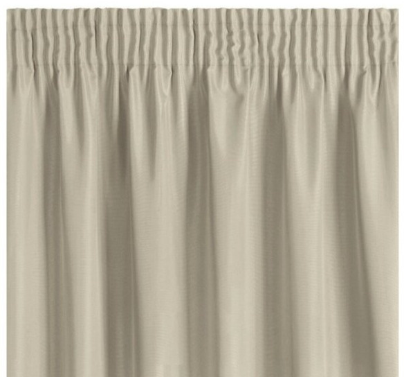 Dekorační krátký závěs s řasící páskou SAMARA světlá béžová 140x175 cm (cena za 1 kus) MyBestHome