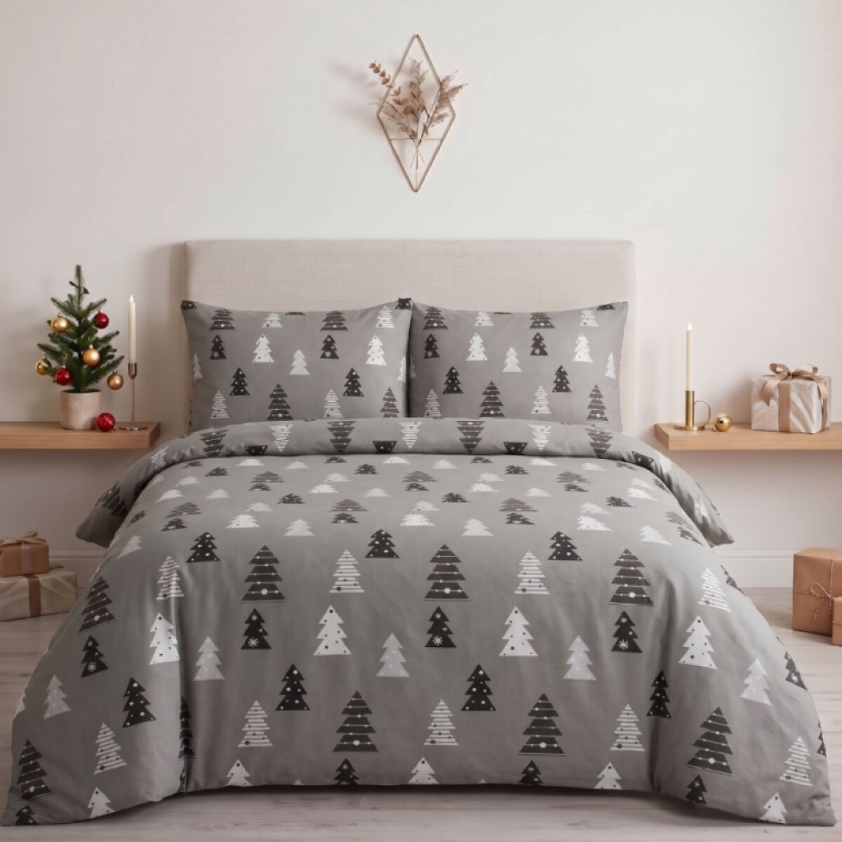 Vánoční bavlněné povlečení LEON 220×200 cm + 2× 70×80 cm FLANEL
